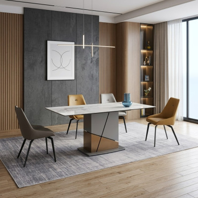 Tafel Eettafel Rechthoekige eettafels Eetkamer meubels Luxe houten tafel