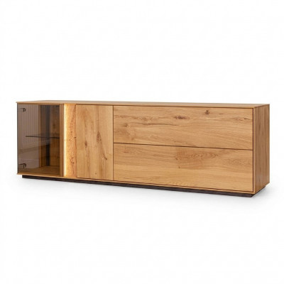 Bruine tv-kast woonkamer tv-standaard designer LED-dressoir laag tv-meubel