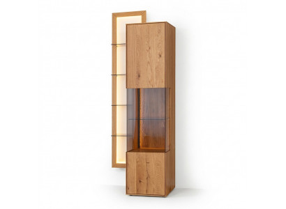 Designer eetkamer dressoir Bruin houten kast Woonkamer vitrine Nieuw