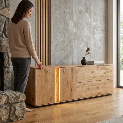 Moderne woonkamer TV-kast Luxueus LED-dressoir Lowboard RTV