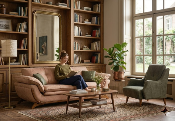 Bankstel Woonkamer Set Designer Driezitsbank Luxe Stoffen Fauteuil 2-delig