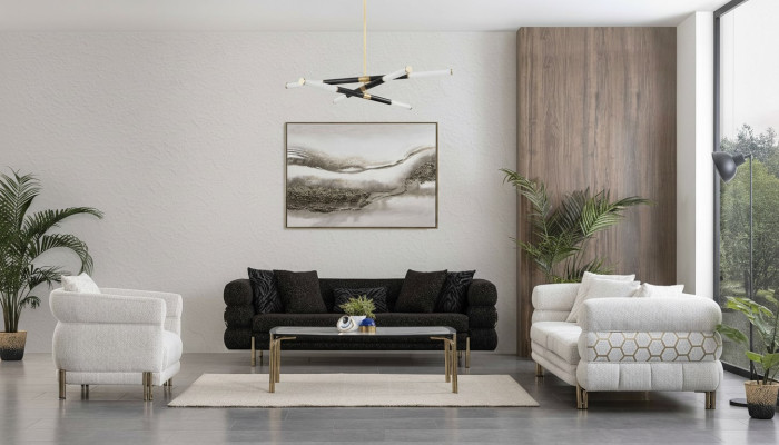 Bankstel 3+3+1 zitter luxe fauteuil woonkamer set bankstellen 3-delig
