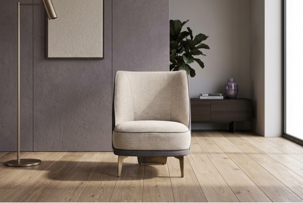 Beige fauteuil Woonkamer Meubels Luxueuze gestoffeerde fauteuil Designer 1-zits