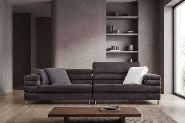 Woonkamer Bankstellen Designer 4-zits bank Bruine vierzits Nieuw