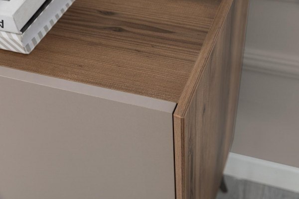 Moderne Beige Garnituur Luxe Dressoir 2x Spiegel Houten Meubels Dressoir