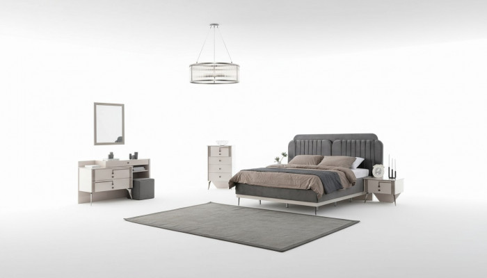 Slaapkamer complete set Bed 2x Nachtkastjes Meubels Luxe 7-delig