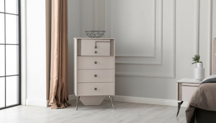 Woonkamer Wit dressoir 4 laden Houten dressoir Houten kast Meubels  Woonkamer Wit dressoir 4 laden Houten dressoir Houten kast Meubels