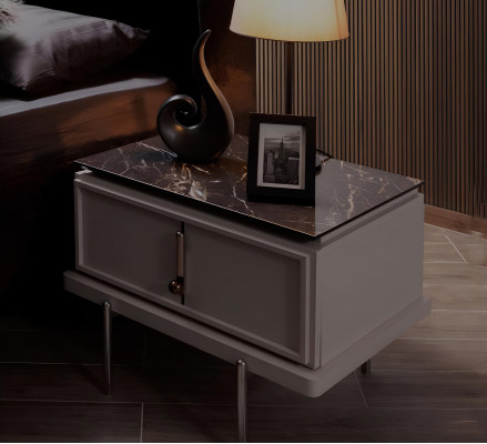 Designerbedden Luxe Bed 2x Nachtkastjes 3-delig Slaapkamer Nieuwe set