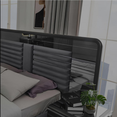 Bedframe Houten nachtkastjes Kledingkast Designer Slaapkamer set
