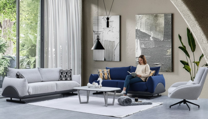 Woonkamerbank ontwerper 3-zits luxe fauteuil 3-zitsbank 3-delig Wohnzimmerbank Designer 3-Sitzer Luxus Sessel 3-Sitzer Sofa 3-teilig