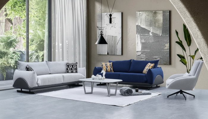 Woonkamerbank ontwerper 3-zits luxe fauteuil 3-zitsbank 3-delig Wohnzimmerbank Designer 3-Sitzer Luxus Sessel 3-Sitzer Sofa 3-teilig