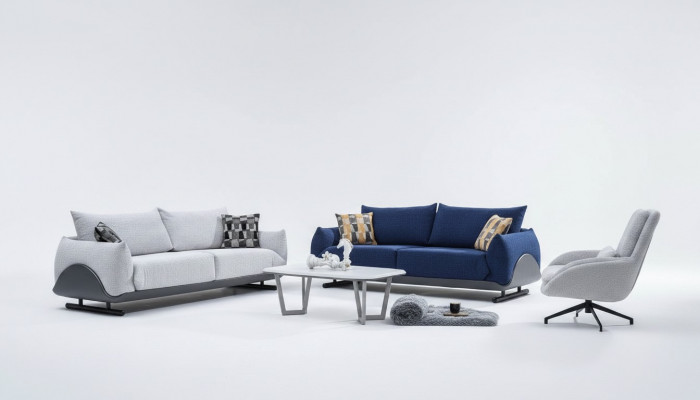Woonkamerbank ontwerper 3-zits luxe fauteuil 3-zitsbank 3-delig Wohnzimmerbank Designer 3-Sitzer Luxus Sessel 3-Sitzer Sofa 3-teilig