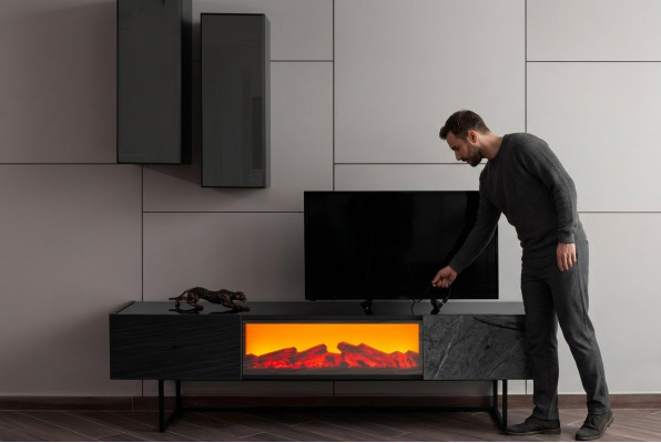 Modern woonkamerset Luxe tv-kast met 2 wandkasten 3-delig