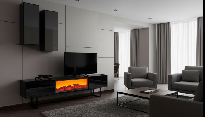 Modern woonkamerset Luxe tv-kast met 2 wandkasten 3-delig