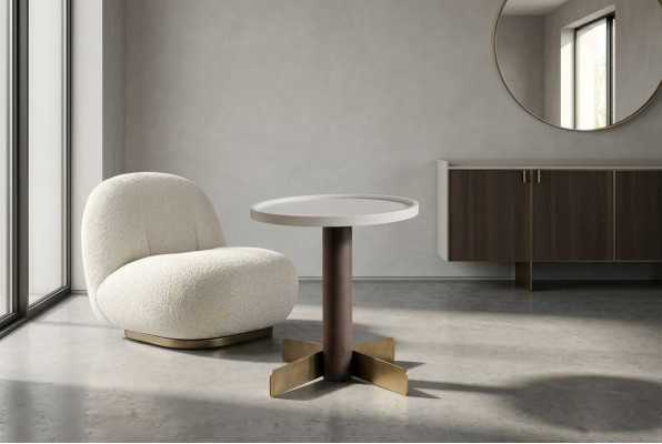 Bijzettafel Woonkamer Meubels Ontwerper Bruin Stijlvol Houten Tafel