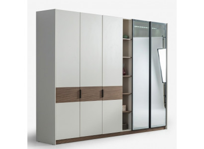 Witte slaapkamer kledingkast Luxe Moderne kast met schuifdeuren