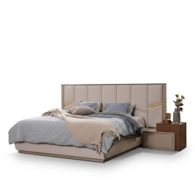 Exclusief tweepersoonsbed Gestoffeerde bedden Slaapkamer Moderne inrichting