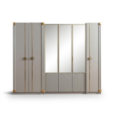 Ontwerper kledingkast Slaapkamer Luxe kasten Stijl Houten meubels