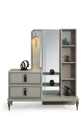 Exclusieve houten commode Luxe spiegel Slaapkamer Edele stijlvolle meubels