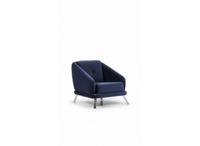 Zetel luxe woonkamer modern design textiel meubels luxe zitplaats blauw.