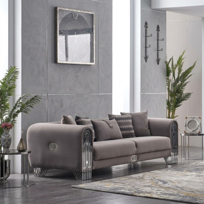 Elegante stoffen bank gestoffeerd bankstel meubels woonkamer meubels textielbanken