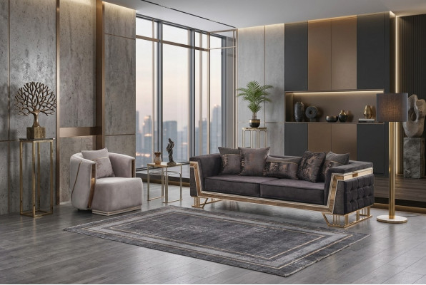 Zitbank Luxe Bankstellen Driepersoons fauteuil Moderne woonkamerbank