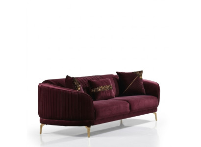 Moderne driezits luxe bankstellen Woonkamer meubelstof Textiel Bank Fluweel