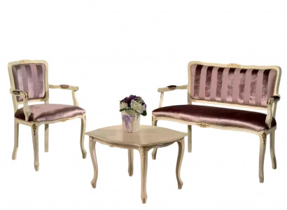 Klassieke zithoek Bank Fauteuil Woonkamer meubels Banken Set Nieuw