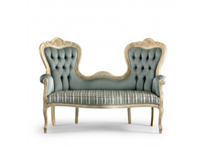 Klassieke Chesterfield bank gestoffeerde meubels woonkamer stoffen bank.