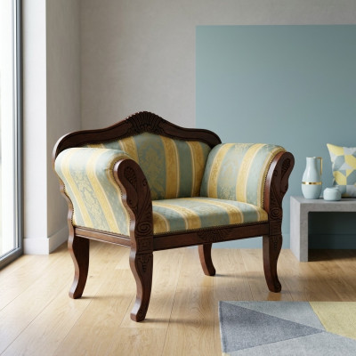 Klassieke stoel Designer Eenpersoons Nieuwe gestoffeerde meubels Woonkamer meubels