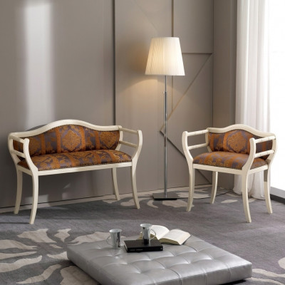 Klassiek zitmeubilair bank stoelen gestoffeerd meubilair woonkamer meubels design