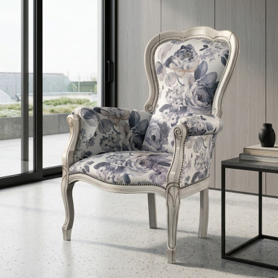 Klassieke fauteuil Ohrensessel gestoffeerde meubels Designerstof Woonkamer