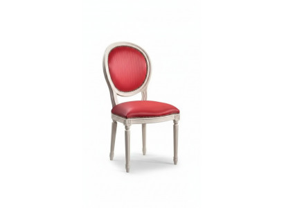 Eetkamerstoel Roze Gestoffeerde Klassieke Textiel Fauteuil met Leuning
