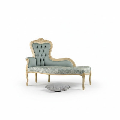 Luxe meubels Chaise longue Woonkamer Klassiek ontwerp Textiel bekleding