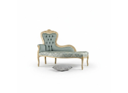 Luxe meubels Chaise longue Woonkamer Klassiek ontwerp Textiel bekleding