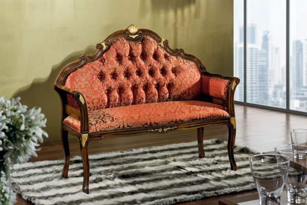 Klassieke Chesterfield zitbank Stoffen meubels Woonkamer meubels Zitmeubels