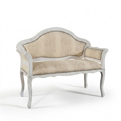 Beige Klassieke gestoffeerde bank Designer Woonkamer Zitmeubelen Nieuw Luxe