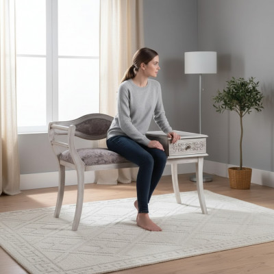 Luxe gestoffeerde bank woonkamer textiel meubels Stijl Klassiek Nieuw