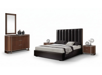 Compleet slaapkamer set Designer meubels Tweepersoonsbed 2x nachtkastjes 5-delig