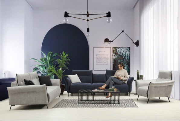 Bankstel Woonkamer Bankstel Bekledingsmeubels Luxe Fauteuil Modern Ontwerp Nieuw