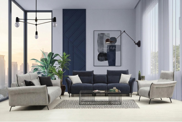 Bankstel Woonkamer Bankstel Bekledingsmeubels Luxe Fauteuil Modern Ontwerp Nieuw