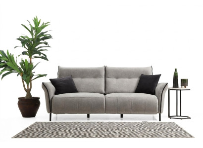 Luxe driezits bank bank designer modern gestoffeerd textiel nieuw meubilair
