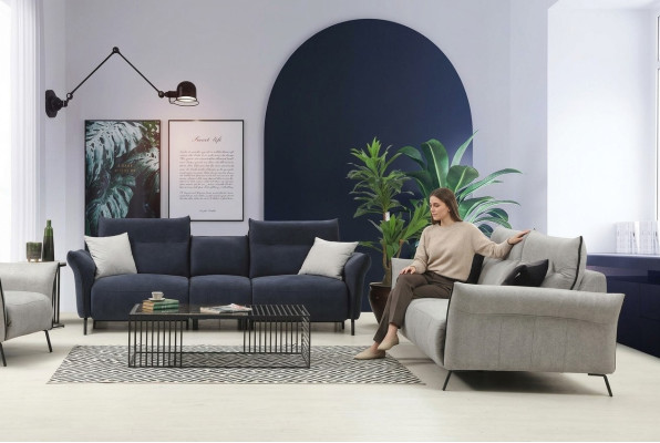 Sofa set 2-delig Bank Fauteuil Modern Designer Luxe Meubels