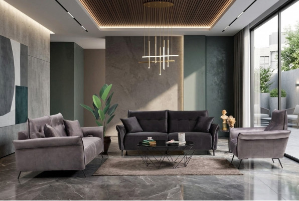 Moderne bankstel set 3-delig Luxe fauteuil woonkamerset Driepersoonsbanken
