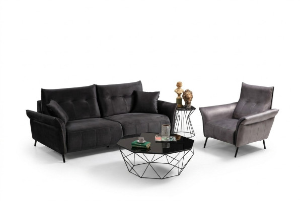 Woonkamerset Modern Design Meubilair Luxe Bankstel Set 2-delig.