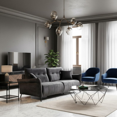 Driepersoonsbank Luxe Modern Woonkamer Beklede Stoffen Meubels Bank Nieuw