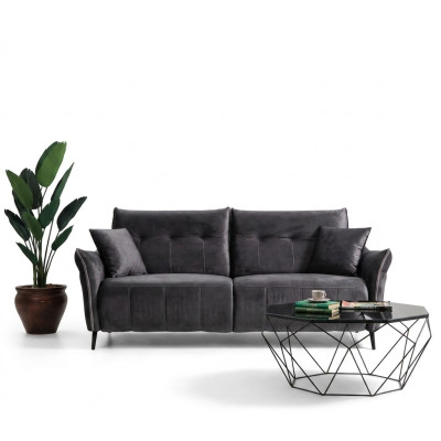 Driepersoonsbank Luxe Modern Woonkamer Beklede Stoffen Meubels Bank Nieuw