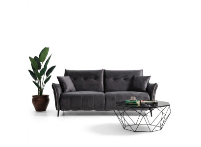 Driepersoonsbank Luxe Modern Woonkamer Beklede Stoffen Meubels Bank Nieuw