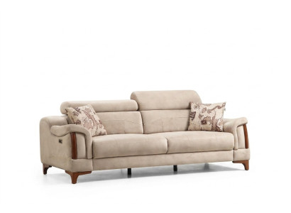 Driepersoonsbank Bank Woonkamer Designmeubels Modern Gestoffeerd Textiel