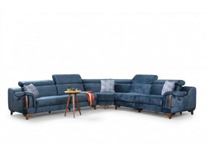 Bank L-vorm Modern Blauwe Hoekbank Woonkamer Ontwerp Nieuw Meubilair